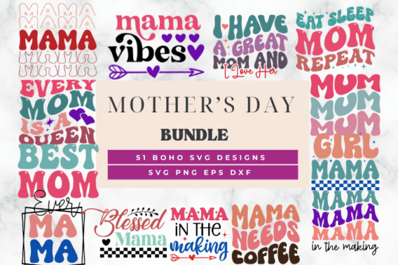 A Designer’s Review of the Retro Groovy Mothers Day SVG Bundle