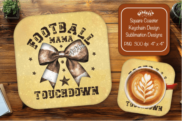 Football Mom Coaster: A Designer's Review for Embroidery