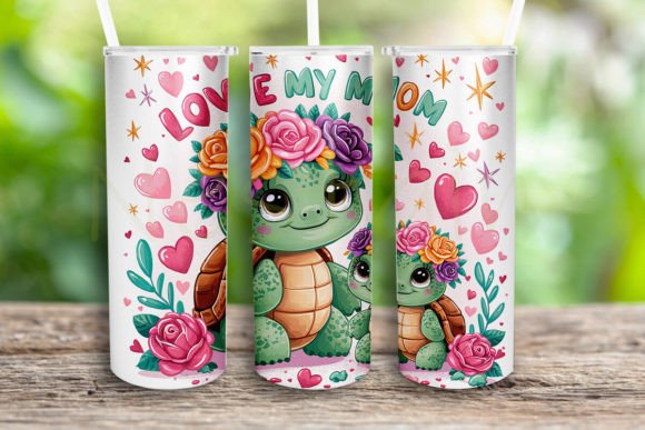 Mother s Day Love My Mom Tumbler Wrap